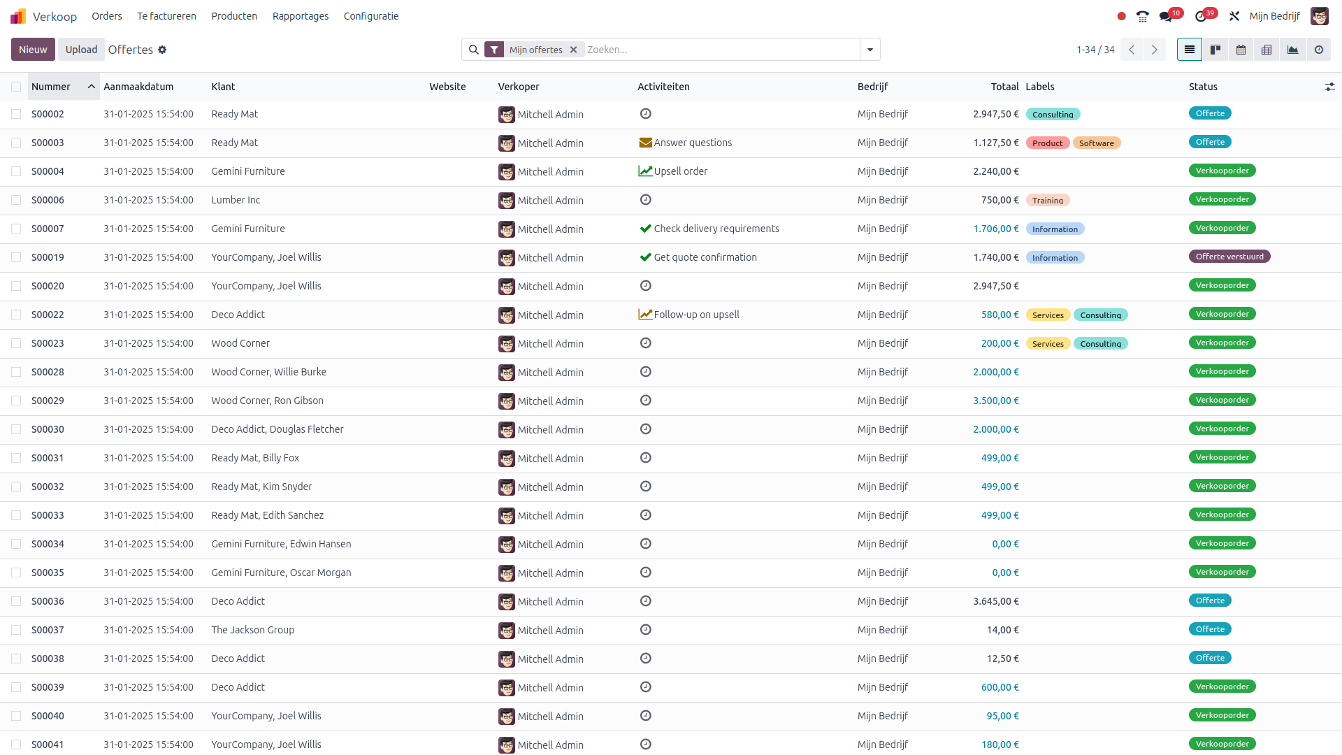 Start met verkoop software
